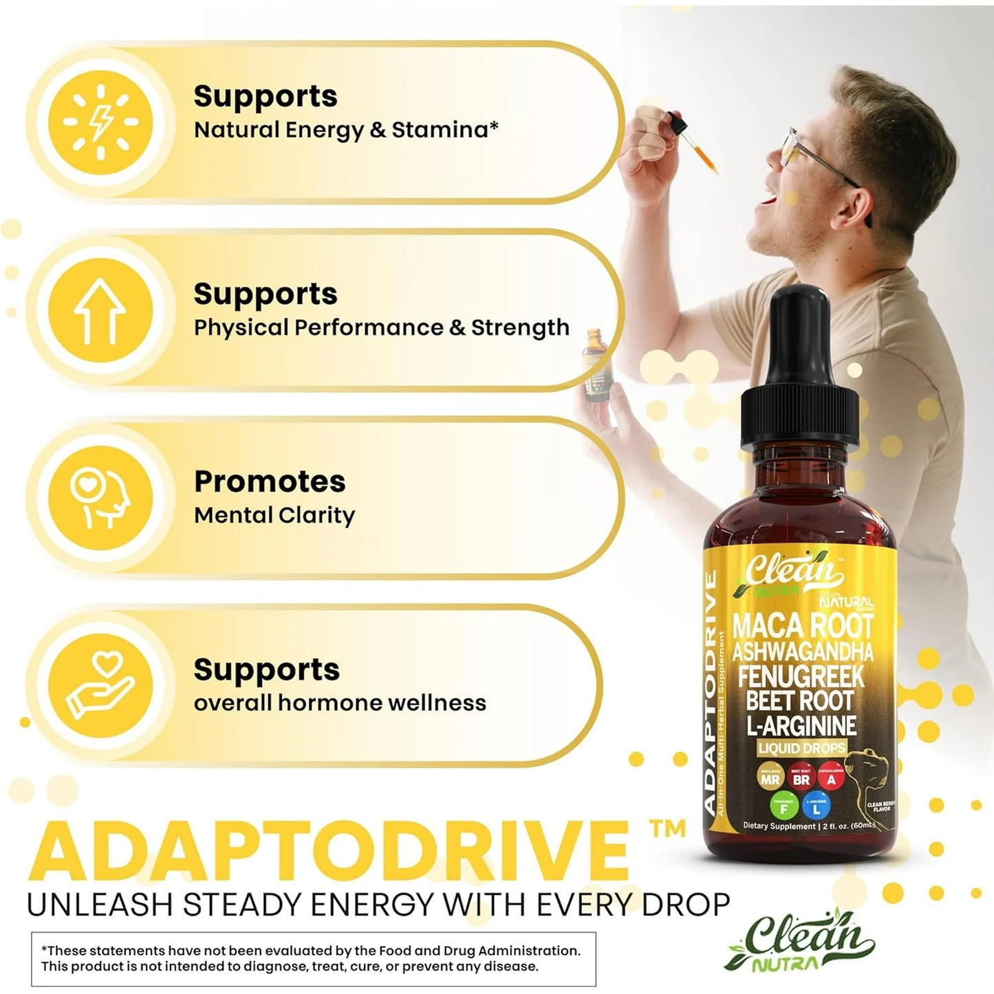 Maca Root Liquid Drops with Ashwagandha