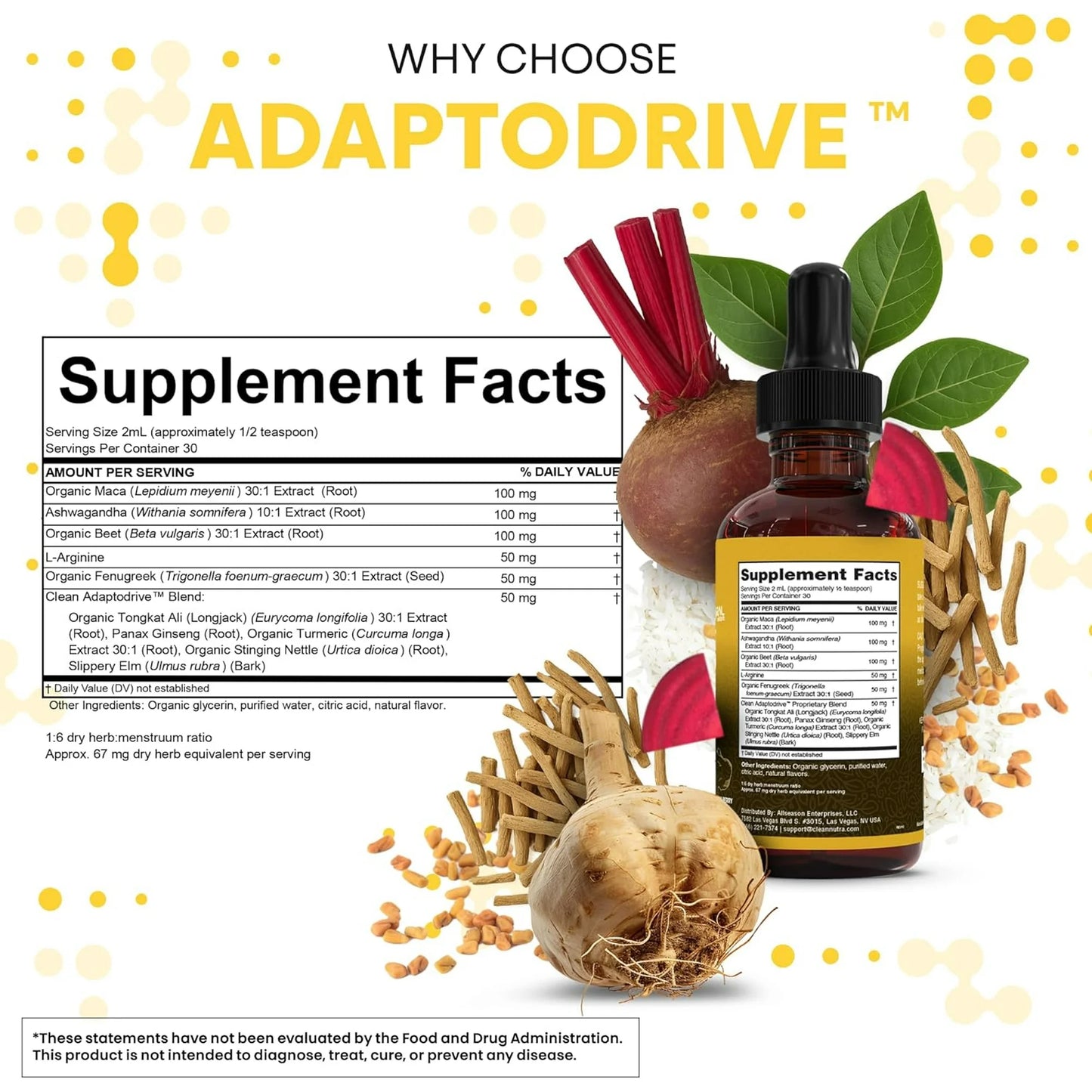 Maca Root Liquid Drops with Ashwagandha
