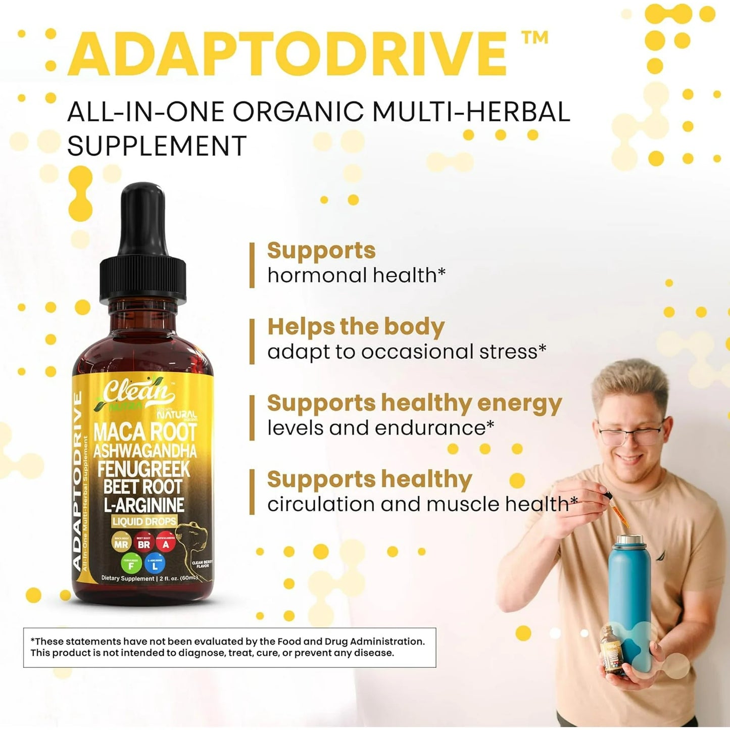 Maca Root Liquid Drops with Ashwagandha